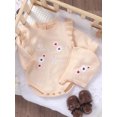 thumbnail image 3 of Suealasg Baby Girls Knit Sweater Romper +Hat Long Sleeve Letter Flower Embroidery Romper Knitwear 36 9 12 18 Months Infant Girls Fall Clothes, 3 of 8
