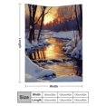 thumbnail image 3 of Shiartex Sunset Trees River Lightweight Flannel Blanket, Soft Warm Cozy 40x50in, 3 of 7