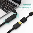 thumbnail image 3 of LOVEVER Flexible HDMI Male to Female Lead Cable Extender Extension Adapter New Conn S6D1, 3 of 9