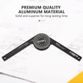 thumbnail image 2 of Miter Saw Protractor Aluminum Protractor Angle Finder with Inner Outer Scales for Carpenters Plumbers DIY Home Improvement Building Trades, 2 of 7