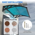thumbnail image 6 of 32x120 Inch Canopy Exterior Window Awnings, Waterproof Rain Shelter Outdoor Home Appliance Cover, 6 of 8
