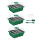 thumbnail image 4 of Bandeja de arranque de semillas 12 hoyos de para alféizares de ventana de microgreens 3 piezas, 4 of 8
