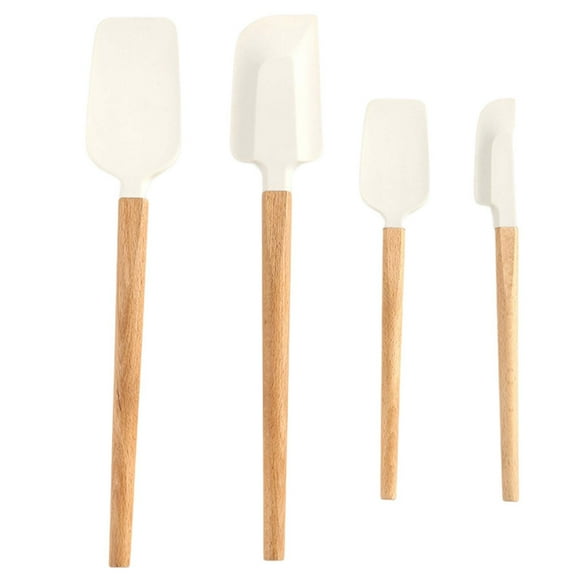 Juego de cuatro piezas Raspador de silicona suave para alimentos de alta temperatura Multifuncional para el hogar Juego de hornear Pala Espátula para tartas