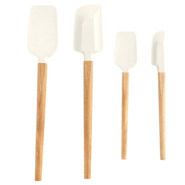 Four Piece Set Silicone Soft Scraper High Temperature Multifunctional Household Baking Utensils Shovel Cake Spatula for Kitchen Use