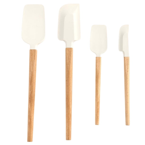 Juego de cuatro piezas Raspador de silicona suave para alimentos de alta temperatura Multifuncional para el hogar Juego de hornear Pala Espátula para tartas