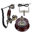 thumbnail image 2 of Dual de teléfono retro con tapete antideslizante, funcional de Rellamada y pausa, ideal para uso domémico y de Oficina, Alimentación por Línea telefónica fsk/dtmf, fácil, 2 of 7