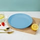 thumbnail image 1 of Platos De Plástico De Paja De Trigo Bandejas De Plástico Irrompibles Reutilizables Para Cocina, Camping, Aptas Para Lavavajillas Y Microondas, En Azul Claro, 15x15x1,4cm Rkxzt, 1 of 9