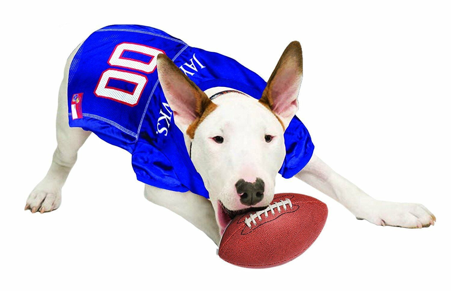 Pets First Collegiate Kansas Jayhawks Football/Basketball Mesh Jersey for Pet Dog. available in 40+ Teams - Medium
