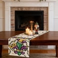 thumbnail image 5 of HuiXinOu Mardi Gras Table Runner, Carnival Party Dining Kitchen Decor, Colorful Festival Home Celebration, Indoor Holiday Tablecloth, 5 of 7