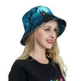 thumbnail image 6 of Rocae Happy Halloween-1 for reflective Bucket Hat for Men Women Summer Beach Travel Summer Cap, 6 of 6