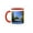 Red/White, variant on 3drose, Usa, Oregon, Lane County, Goodpasture Covered Bridge, Mckenzie River., 11oz Two-tone Red Mug