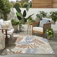 thumbnail image 5 of Nourison Aloha Indoor/Outdoor Blue Mocha 5'3" x 7'5" Area Rug (5x7), 5 of 10