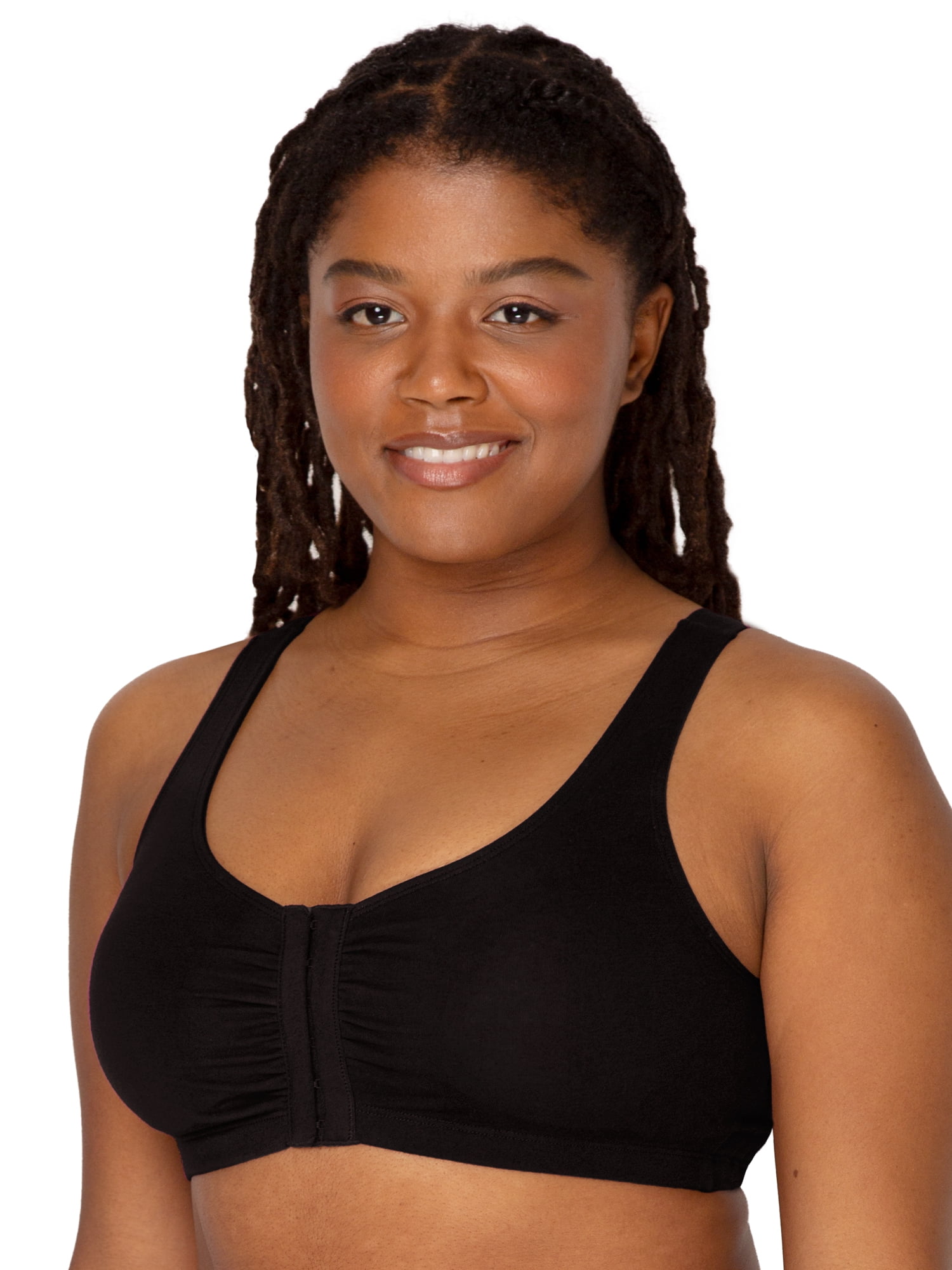 Fruit of the Loom Women's Comfort Front Close Sports Bra, 3-Pack, Style 96014D