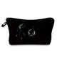 thumbnail image 1 of Neceser de viaje para mujer, bolsa organizadora de maquillaje, bonita bolsa de lápices personalizable con estampado de gato negro de dibujos animados, Eco reutilizable qiuyongming unisex, 1 of 2