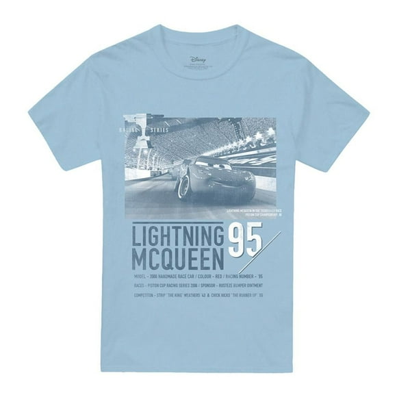 Cars T-Shirt Mens Racing Series Lightning McQueen