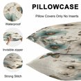 thumbnail image 5 of Turquoise Tulip Throw Pillow Covers 26x26 Inch Set of 2, Spring Vintage Botanical Butterfly Floral Waterproof Outdoor Pillow Covers, Decorative Cushion Pillowcases for Couch, Sofa, Bed, Garden, Patio, 5 of 9
