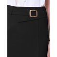 thumbnail image 4 of DARING DIVA Women's Pencil Knee Length High Waist Stretchy Bodycon Skirts S Black, 4 of 7