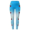 thumbnail image 3 of Christmas Leggings for Women 2025 Casual Festive Graphic High Waisted Yoga Pants Holiday Tights, 3 of 5