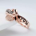 thumbnail image 4 of HOOUN Elegant 925 Silver Filled,Gold Wedding Rings Women Cubic Zircon Jewelry Sz 6-10-Heart-10, 4 of 5