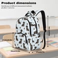 thumbnail image 7 of HUIACONG Striped Dachshund 4 Piece Kids School Backpack 17 Inch, Includes Lunch Bag, Pencil Case & Water Bottle Sleeve, Breathable Back Panel, for Ages 6-9, Elementary, 7 of 7