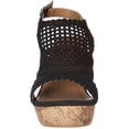thumbnail image 6 of Jellypop Womens Hestia Wedge Sandals 8.5 Black, 6 of 6