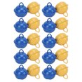 thumbnail image 1 of Pequeños cascabeles, 20 piezas de aproximadamente 0,9 pulgadas, amarillo y azul, duraderos, respetuosos con el medio ambiente, cascabeles de Navidad para fiestas, bodas, Navidad, 1 of 5