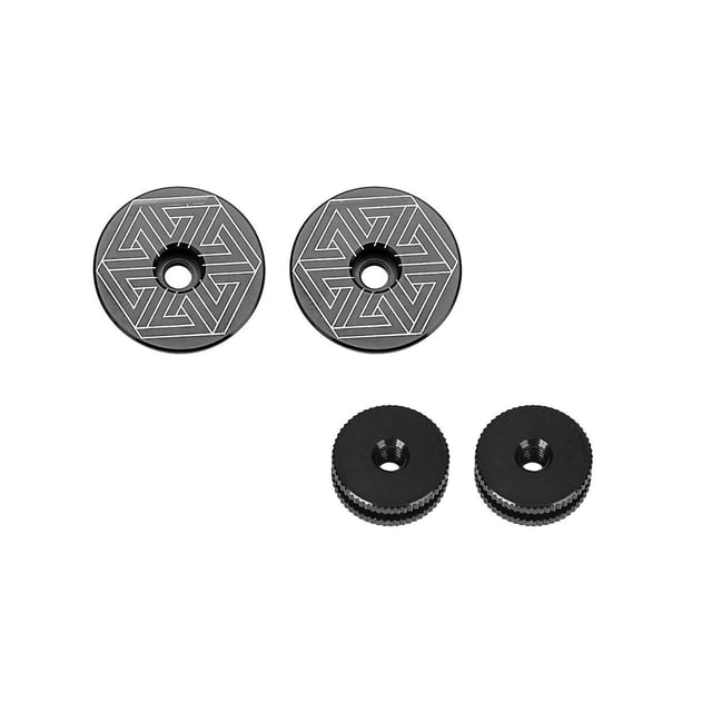 Risk Mountain Bike Bicycle Comfortable Handlebar Rubber Grips Bar End Grips (Hexagon)