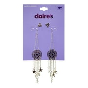 CLAIRES 2ON SILVER DREAM CATCHER STAR STUD/DROP