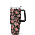 thumbnail image 2 of 40oz Tumbler with Handle and Straw Lid | Vacuum Insulated Leak Proof Tumbler | Stainless Steel Travel Mug Water Bottle Cup Keeps Cold & Hot, 2 of 7