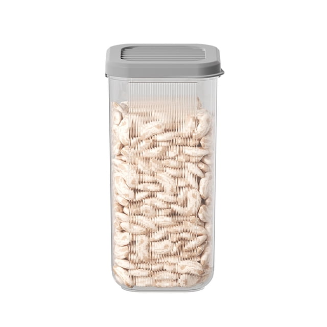 Bigersell Food Storage Containers with Lids Airtight Stackable Plastic Kitchen and Pantry Organization Storage Dry Food Canisters for Cereal, Dry Food, Flour and Sugar K