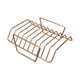 thumbnail image 1 of Soporte para costillas para pollo, bistec, chuletas de cordero, carne premium para asar a la parrilla Oro rosa, 1 of 8
