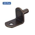 thumbnail image 3 of Uxcell Shelf Support Pegs L-Shaped Bracket Pegs Shelf Pin With Hole Copper Tone 5mm, 3 of 5
