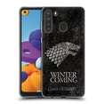 thumbnail image 1 of Head Case Designs Officially Licensed HBO Game of Thrones Dark Distressed Look Sigils Stark Soft Gel Case Compatible with Samsung Galaxy A21 (2020), 1 of 7