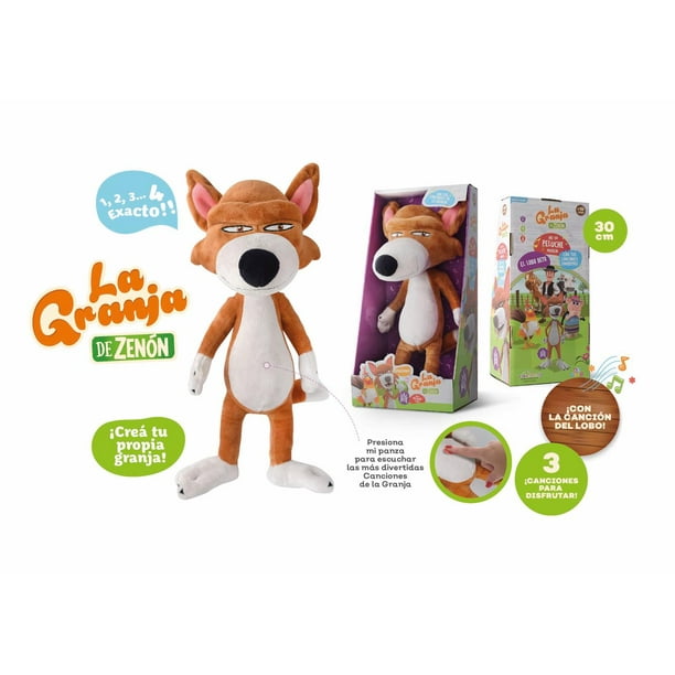 Lobo Beto Juguetes De La Granja De Zenon Walmart Peluche Musical