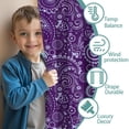 thumbnail image 3 of Blackout Kids Curtains,Purple Paisley Pattern Childrens Insulated Curtains Set Of 2,Bedroom Essentials,Toddler Room Decor 52x63in(132x160cm), 3 of 5