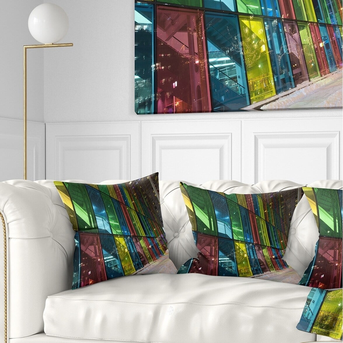 Design Art Designart Palais Des Congress De Montreal Modern Throw Pillow Walmart Com Walmart Com