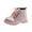 Pink, variant on Girls Cute Soft Boots Lace Up Side Zipper Ankle Booties for Toddler/Little Kid/Big Kid