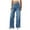 Light Blue, variant on High Waisted Pull On Wide Leg Jeans, Stretchy Baggy Soft Denim Pants with Pockets, Trendy Straight Leg, Women's