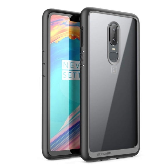 OnePlus 6 Case, SUPCASE Unicorn Beetle Style Series Premium Hybrid Protective Clear Case for OnePlus 6 2018 Release, Retail Package (Black)