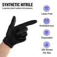 thumbnail image 2 of Dre Health Synthetic Nitrile Black Disposable Gloves Medium -100 PK No Latex Medical Gloves, 2 of 8