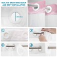thumbnail image 4 of No Hook Shower Curtain, Pink Summer Coastal Shower Curtains for Bathroom with See Through Top Window, Modern Ocean Waves Starfish Shell Waterproof & Washable Bath Curtain 60"x72", 4 of 9