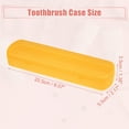 thumbnail image 4 of Unique Bargains Plastic Lightweight Toothbrush Travel Case Traveling for Travel Business 2.17"x1.38"x8.07" Orange, 4 of 7