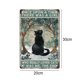 thumbnail image 2 of Decoración rectangular de metal gato negro Wdftyju pintura retro, 2 of 7