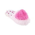 thumbnail image 2 of CTM Girl's Fluffy Heart Assorted Slippers, 2 of 5