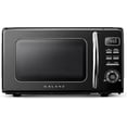 thumbnail image 1 of Galanz GLCMKZ07BKR07 Retro Countertop Microwave Oven with Auto Cook & Reheat, Defrost, Quick Start Functions, Easy Clean with Glass Turntable, Pull Handle,0.7 cu ft, Black, 1 of 8