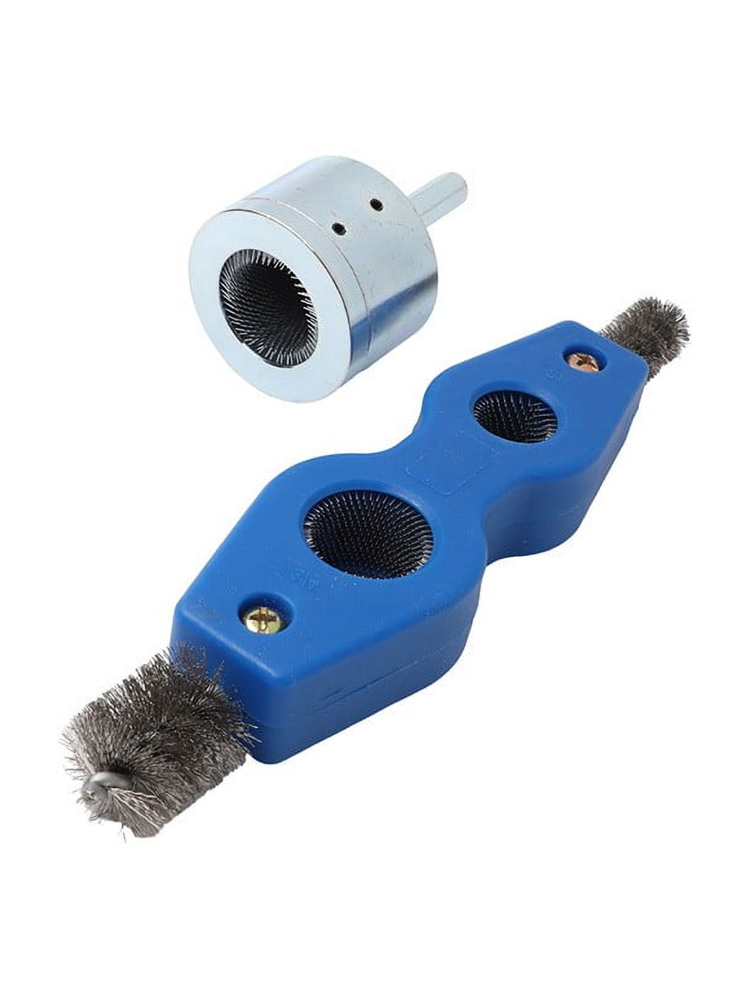 Copper Pipe Cleaner With 4In1 Battery Brush Dual Head For Drill 15+22Mm Plumbing Cleaning Metal Tube Battery Brush Accessories 22Mm