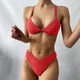 thumbnail image 2 of Conjunto de bikini con estilo para mujer, traje de baño de dos piezas con relleno sólido, ropa de playa OAVQHLG3B Store  lin121212, 2 of 4