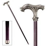 Design Toscano Classic Ornate Pewter Walking Stick