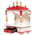 thumbnail image 3 of Kamdhenu art and craft Wooden Temple for Home, 3 of 4