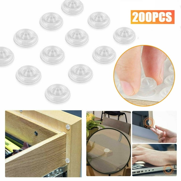 Clear Soft Close Drawer Door Bumpers Sound Dampening Adhesive